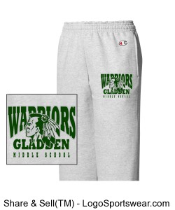 Warrior Sweat Pants Design Zoom